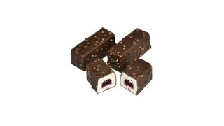 Batonik twarogowy z wiśnia