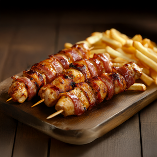 Rolovani pileći ražnjić 350g