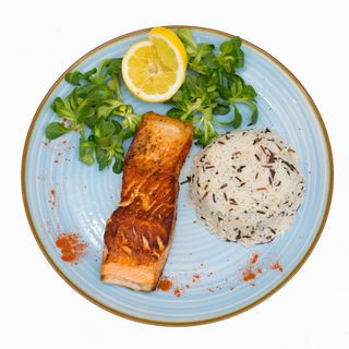 Somon file cu orez salbatic