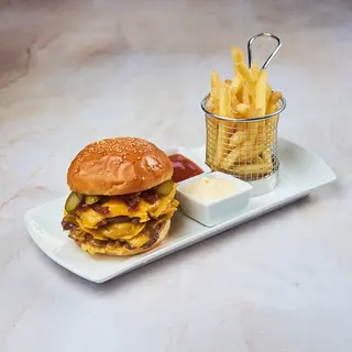 Smash burger triple