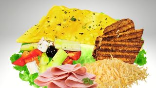 Omlet sa šunkom i kačkavaljem