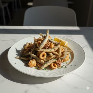 Frittura di calamari e gamberi