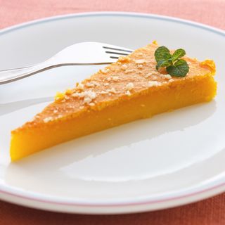 Tocino De Cielo Con Nata Y Sirope De Caramelo