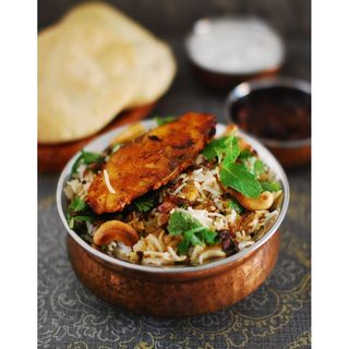 Fish Biryani With Raita