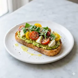 Tostadas Másaçaí Mozarella