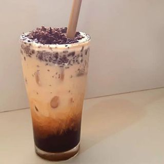Chocolate Boba milk tea 