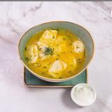 Пельмени по-домашнему с бульоном