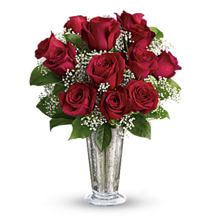 A Dozen Red Rose Bouquet