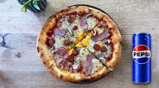 Srpska pizza 28cm + Pepsi 0.33l