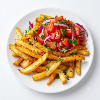 Chips With Salad