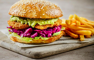 Hambourgeois poulet croustillant guacamole