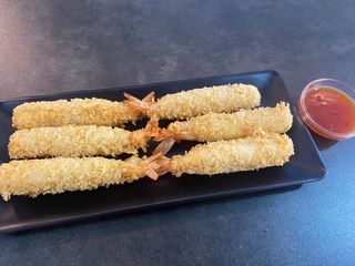 langostino en tempura(6 Uds)
