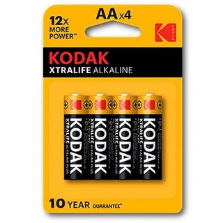 Kodak – Pilhas Alcalinas Xtralife AA LR6 (Pack 4)