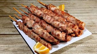 Espetada de Porco com Bacon 