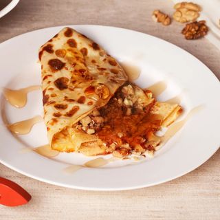 crêpe miel et noix