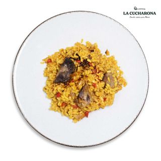 Arroz con secreto de cerdo - 250 gr - Comida casera fría