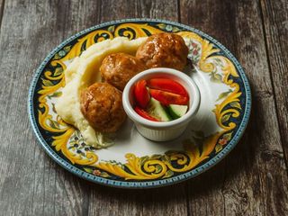 Pulpeciki z kurczaka z puree ziemniaczanym