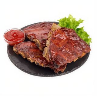 Costillas De Cerdo Con Salsa Barbacoa