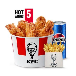 Menu Bucket 5 Hot Wings