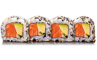 Калифорния сьомга и авокадо (4бр/80г)