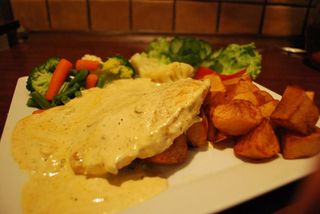 Filet z kurczaka w sosie kurkowym