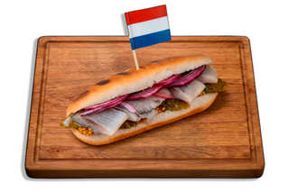 Голландський сендвіч з оселедцем