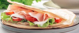 Piadina con prosciutto cotto
