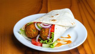 Tortilla wegetariańska falafel duża