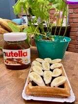 Z nutellą i bananem