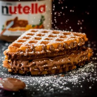 Waffle con nutella