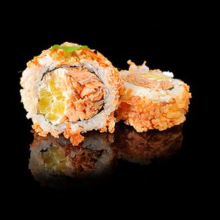 Uramak z pieczonym łososiem