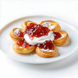 Friganele cu smantana si dulceata