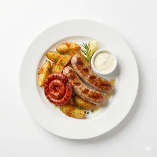Salchicha Y Chistorra Con Patatas