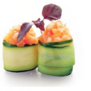 Gunkan zucchine salmone