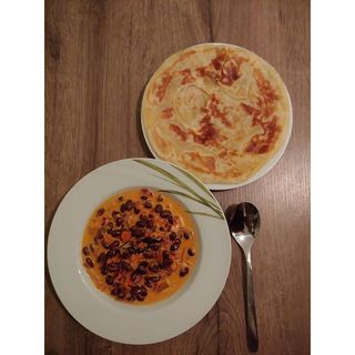 Chapati with Coconut Beans
