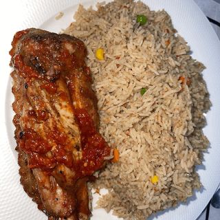 Coconut Rice with Chicken or Turkey