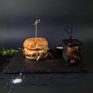 Dried meat burger