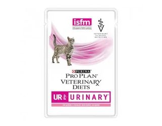Purina Pro Plan Veterinary Diets UR, корм для кішок при хворобах нижніх відділів сечовивідних шляхів з лососем, 85 г