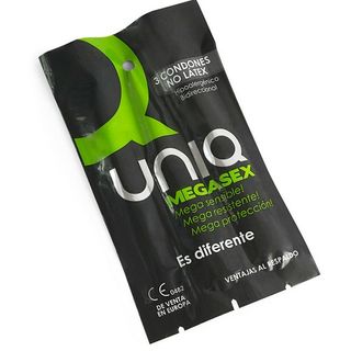 3 Preservativos Sin Látex Uniq Megasex