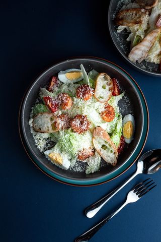 Салат "Цезарь" с креветками