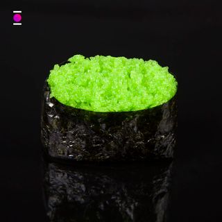 Գունկան թրչող ձկան կանաչ ձկնկիթով