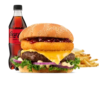 Burger Rywala Beef w zestawie
