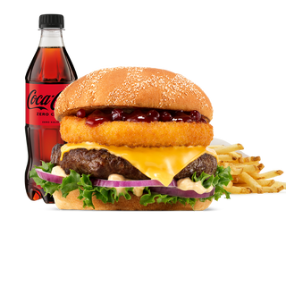 Burger Rywala Beef w zestawie