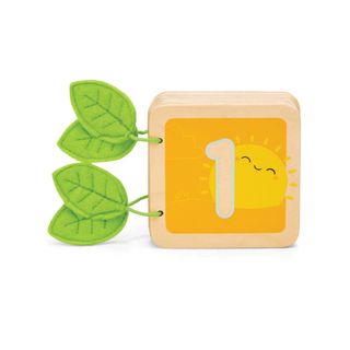 Le toy van drvena knjiga za brojanje 1-10