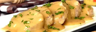 Pechuga Con Salsa De Melocotón