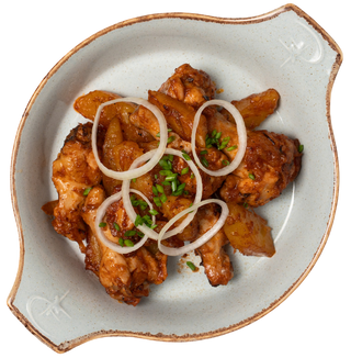 Жареная курица с картофелем (350 г)