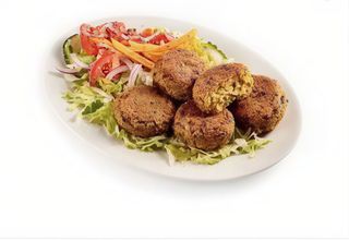Plato vegetal falafel