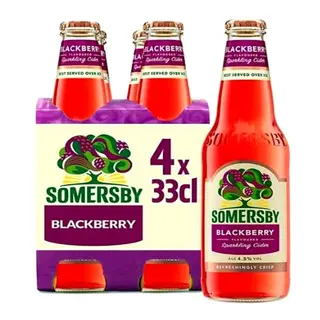 Somersby Black Berry Sparkling Cider Garrafa 330ml (1*4 Pack)