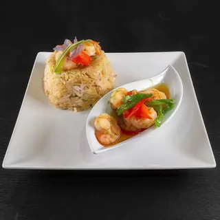 Mofongo con gambas