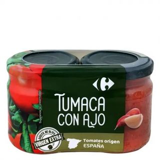 Tumaca Con Ajo y Aceite de Oliva Carrefour 370 Gr.